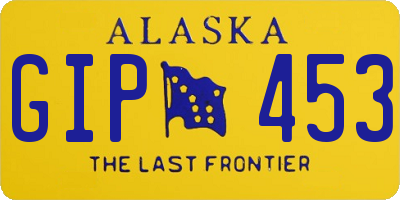 AK license plate GIP453
