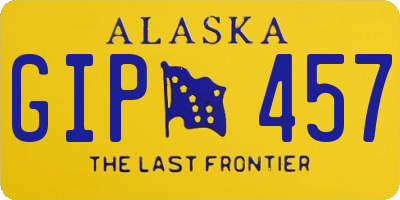 AK license plate GIP457