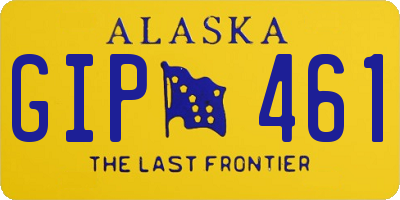 AK license plate GIP461