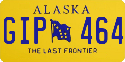 AK license plate GIP464