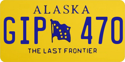 AK license plate GIP470