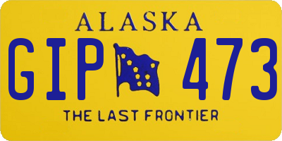 AK license plate GIP473