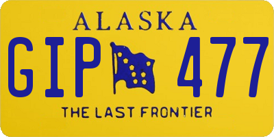 AK license plate GIP477