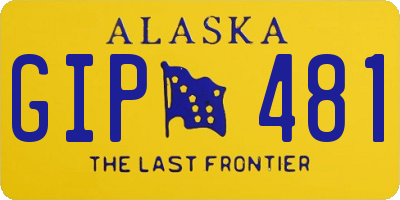 AK license plate GIP481