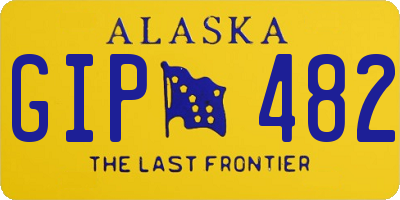 AK license plate GIP482