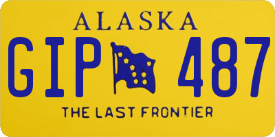AK license plate GIP487