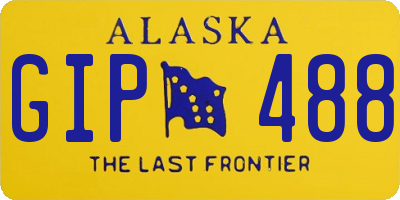 AK license plate GIP488