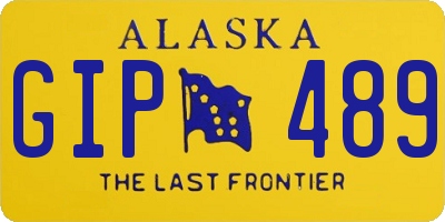 AK license plate GIP489