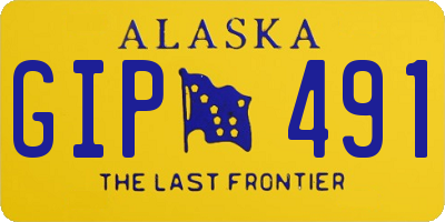 AK license plate GIP491
