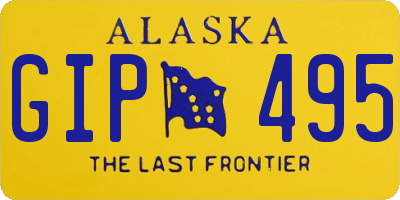 AK license plate GIP495