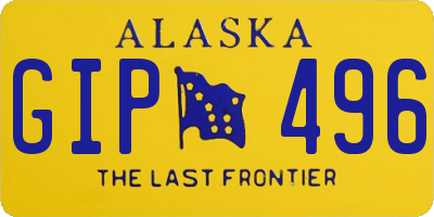 AK license plate GIP496