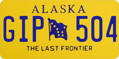 AK license plate GIP504
