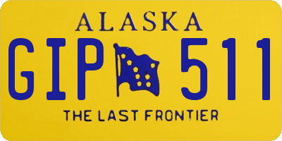 AK license plate GIP511