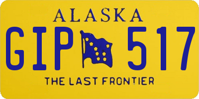 AK license plate GIP517