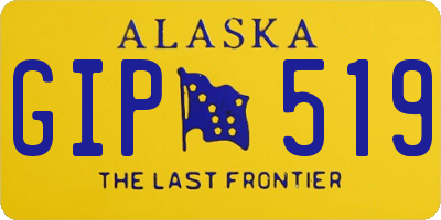 AK license plate GIP519