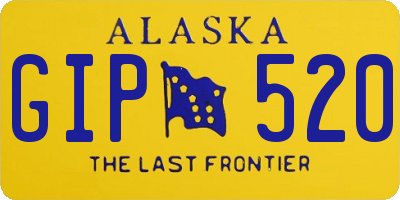 AK license plate GIP520