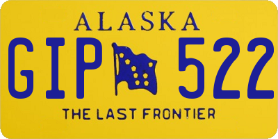 AK license plate GIP522