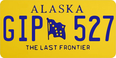 AK license plate GIP527