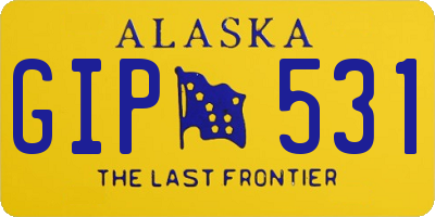 AK license plate GIP531
