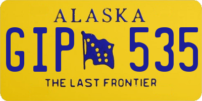 AK license plate GIP535