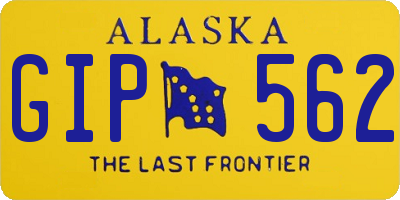 AK license plate GIP562