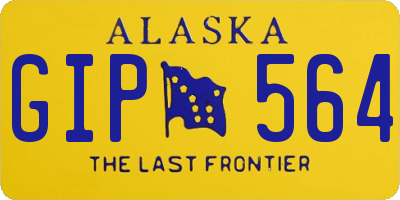 AK license plate GIP564