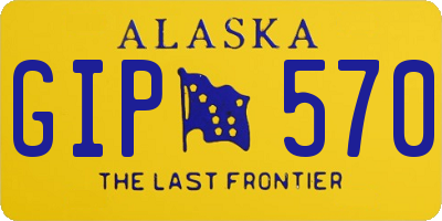 AK license plate GIP570