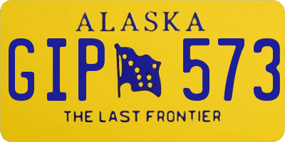 AK license plate GIP573