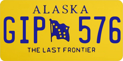 AK license plate GIP576