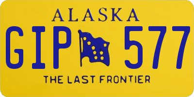AK license plate GIP577