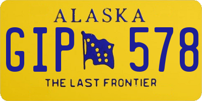 AK license plate GIP578