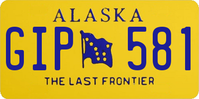 AK license plate GIP581