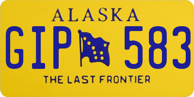 AK license plate GIP583