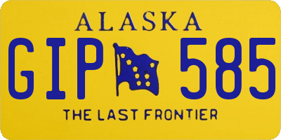AK license plate GIP585