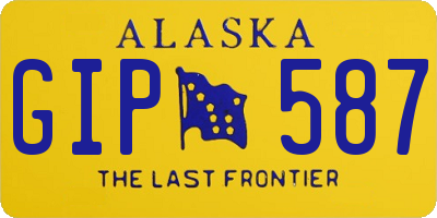 AK license plate GIP587