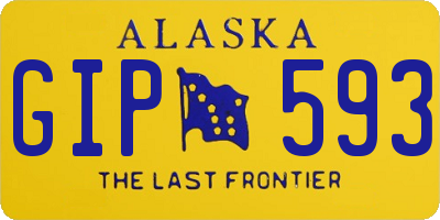 AK license plate GIP593
