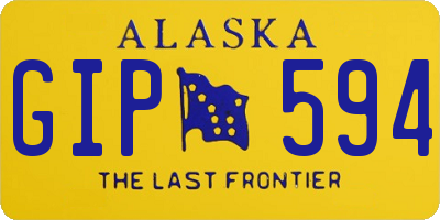 AK license plate GIP594