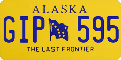 AK license plate GIP595