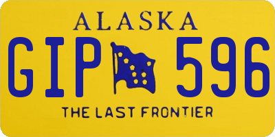 AK license plate GIP596
