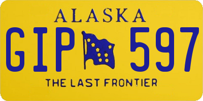 AK license plate GIP597