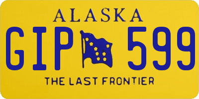 AK license plate GIP599