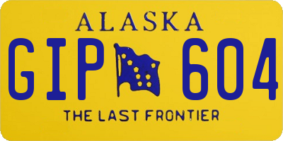 AK license plate GIP604