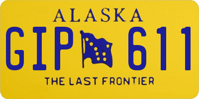 AK license plate GIP611
