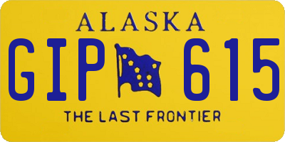 AK license plate GIP615