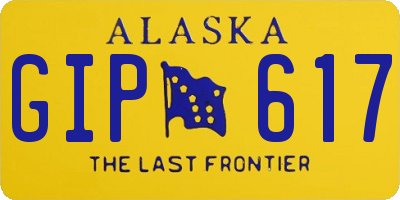 AK license plate GIP617