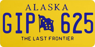 AK license plate GIP625