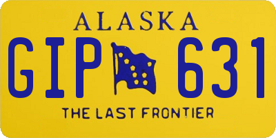 AK license plate GIP631