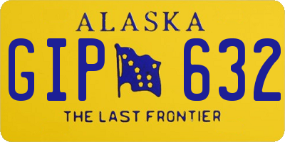 AK license plate GIP632