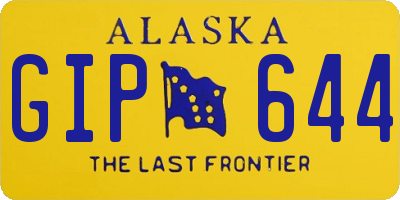AK license plate GIP644
