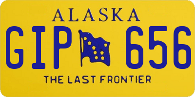 AK license plate GIP656